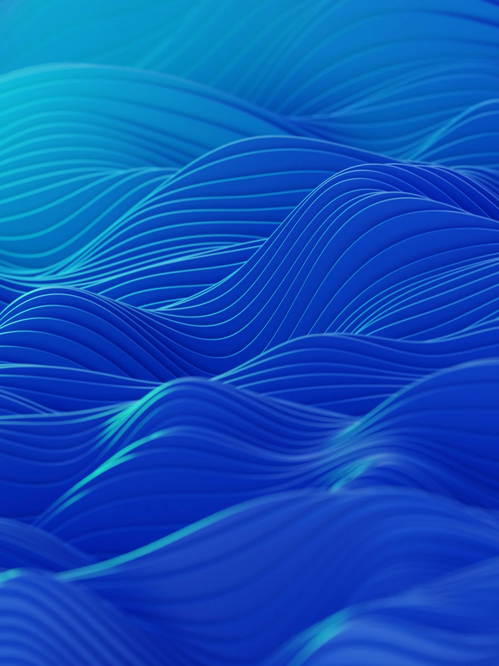 Abstract luminous digital forms behind an original neural-network orbital illustration